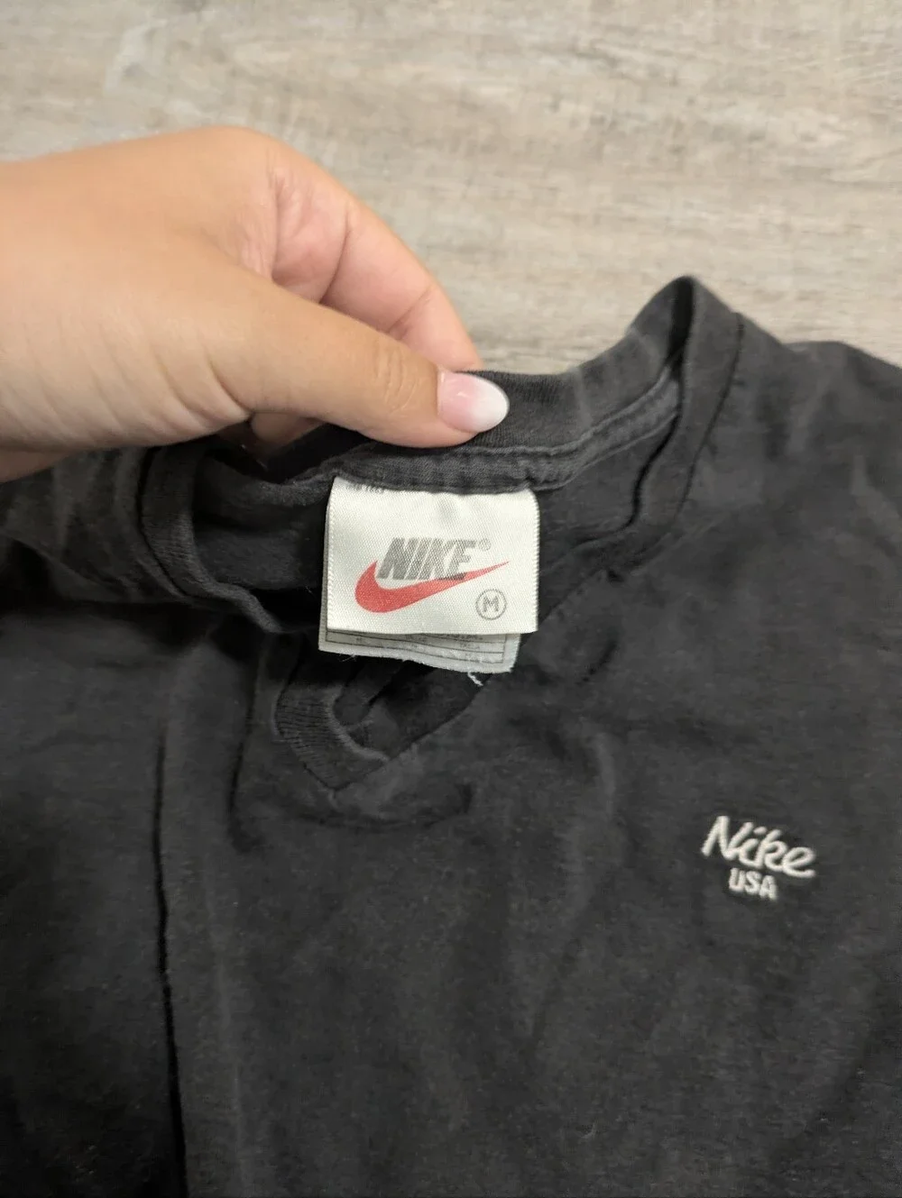 Vintage Nike Short Sleeve Dark Gray T-shirt Size Medium